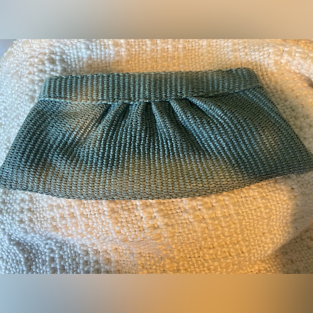Lauren Merkin Textured Blue Clutch